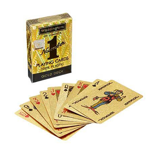 Gold plastic Playing Cards